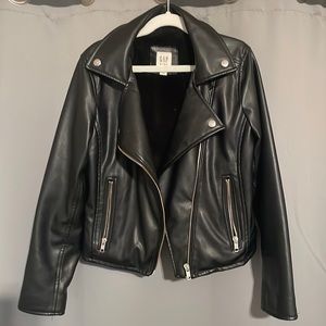 Gap leather moto jacket